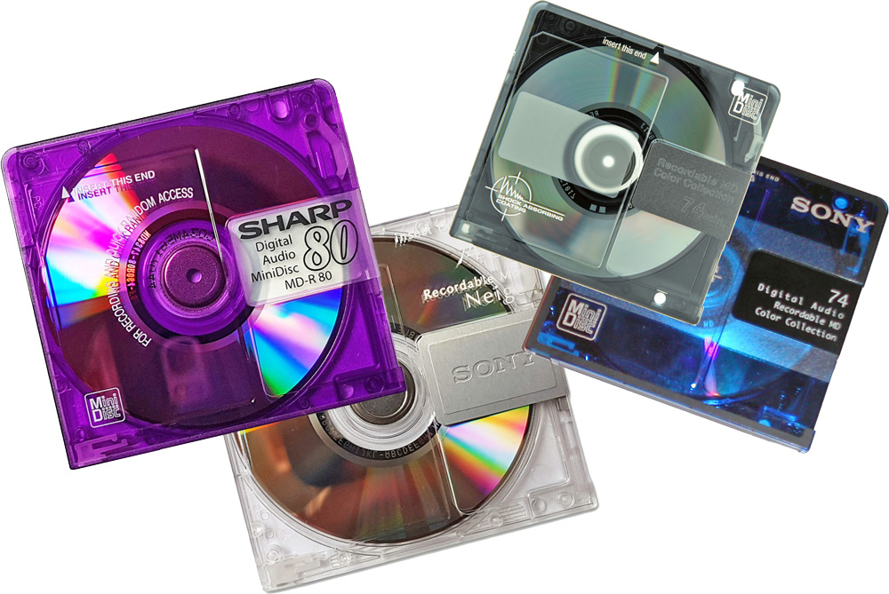 Riversamenti Minidisc su file digitale mp3 wav e salvataggio su cd audio chiavetta usb o HDD